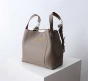 Uubags Dior Medium Signature Bucket Bag Grey Grained Calfskin 24x21x14cm - 6