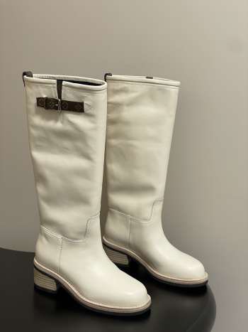 Uubags Louis Vuitton Biker High Boot In White