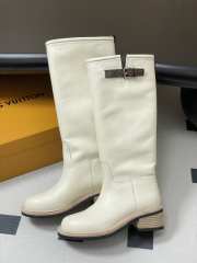Uubags Louis Vuitton Biker High Boot In White - 5