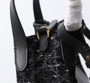 Uubags Dior Small Signature Bucket Bag Black Tweed & Grained Calfskin 21x11x19cm - 3