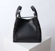 Uubags Dior Medium Signature Bucket Bag Black Tweed & Grained Calfskin 24x21x14cm - 6