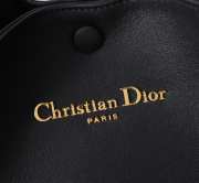 Uubags Dior Medium Signature Bucket Bag Black Tweed & Grained Calfskin 24x21x14cm - 5