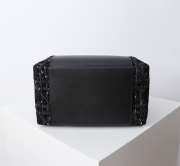 Uubags Dior Medium Signature Bucket Bag Black Tweed & Grained Calfskin 24x21x14cm - 3