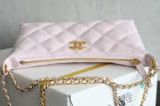 Uubags Chanel Large hobo bag shiny lambskin & gold-tone metal in pink 17x26x8cm - 2