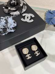 Uubags Chanel Pendant earrings metal & diamantés, gold & crystal - 6