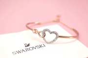 Uubags Swarovski Infinity Heart Jewelry Collection, Necklaces and Bracelets, Rose Gold - 1