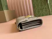 Uubags Gucci GG Marmont Matelasse Chain Wallet In Taupe 20x13x6cm - 6