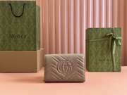 Uubags Gucci GG Marmont Matelasse Chain Wallet In Taupe 20x13x6cm - 3