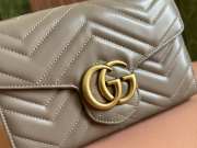 Uubags Gucci GG Marmont Matelasse Chain Wallet In Taupe 20x13x6cm - 4
