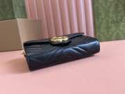 Uubags Gucci GG Marmont Matelasse Chain Wallet In Black 20x13x6cm - 6