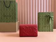 Uubags Gucci GG Marmont Matelasse Chain Wallet In Red 20x13x6cm - 5