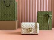 Uubags Gucci GG Marmont Matelasse Chain Wallet In Off-white 20x13x6cm - 1