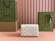 Uubags Gucci GG Marmont Matelasse Chain Wallet In Off-white 20x13x6cm - 2