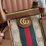 Uubags Gucci Ophidia medium boston bag beige and brown GG canvas 30x16x20cm - 2