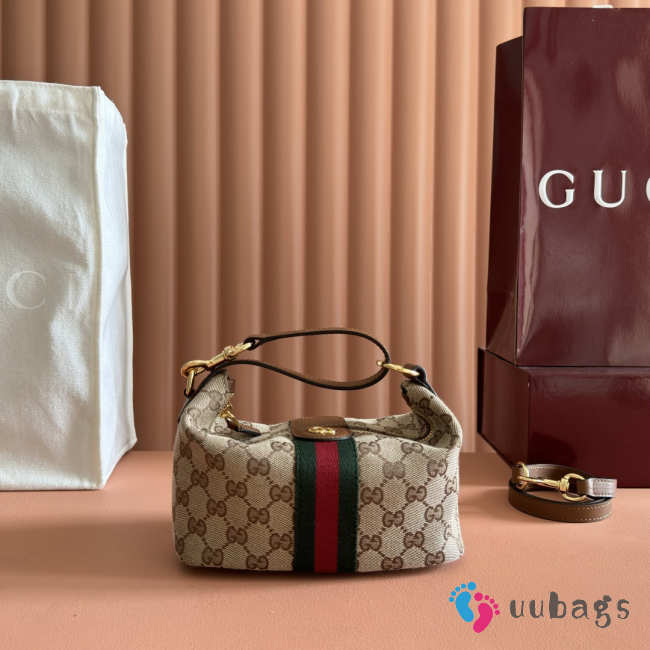 Uubags Gucci vanity mini bag beige and brown GG canvas 19x10x9cm - 1