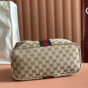 Uubags Gucci Vanity medium top handle bag beige and brown GG canvas 27.5x13x14.5cm - 3
