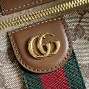 Uubags Gucci Vanity medium top handle bag beige and brown GG canvas 27.5x13x14.5cm - 2