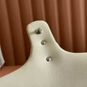 Uubags Gucci GG Marmont large shoulder bag in ivory leather 37.5x21x9cm - 3