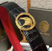 Uubags Stefano Ricci black crocodile with gold buckle 3.8cm - 6