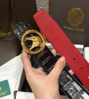 Uubags Stefano Ricci black crocodile with gold buckle 3.8cm - 3