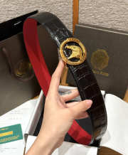 Uubags Stefano Ricci black crocodile with gold buckle 3.8cm - 2