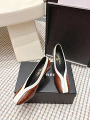 Uubags Chanel pumps in brown crocodile-embossed calf leather  - 4