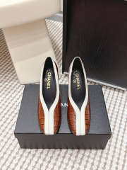 Uubags Chanel pumps in brown crocodile-embossed calf leather  - 3