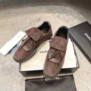 Uubags Chanel Low-Top Sneakers Suede & Calfskin In Dark Brown - 1