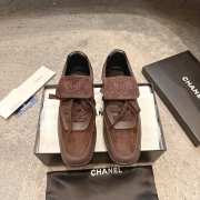 Uubags Chanel Low-Top Sneakers Suede & Calfskin In Dark Brown - 6