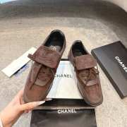 Uubags Chanel Low-Top Sneakers Suede & Calfskin In Dark Brown - 5