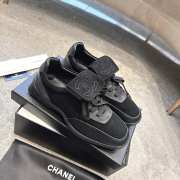 Uubags Chanel Low-Top Sneakers Suede & Calfskin In Black - 3