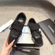 Uubags Chanel Low-Top Sneakers Suede & Calfskin In Black - 4