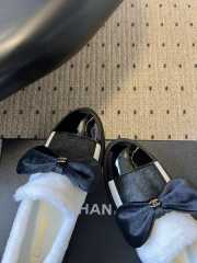 Uubags Chanel Ballerina Flats Tweed, Shearling & Patent Calfskin Black/ White - 3