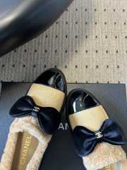 Uubags Chanel Ballerina Flats Tweed, Shearling & Patent Calfskin Beige - 2
