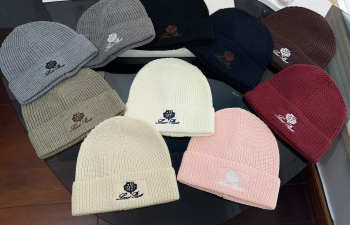 Uubags Loro Piana Logo Embroidery Beanie With Cashmere 