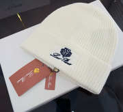 Uubags Loro Piana Logo Embroidery Beanie With Cashmere  - 6