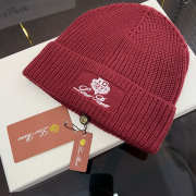 Uubags Loro Piana Logo Embroidery Beanie With Cashmere  - 4