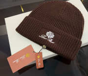 Uubags Loro Piana Logo Embroidery Beanie With Cashmere  - 3