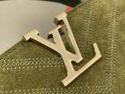 Uubags Louis Vuitton M25485 Capucines MM Souple Bag In Dark Khaki Suede Calfskin Leather 33x24x12cm - 4