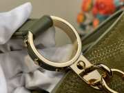 Uubags Louis Vuitton M25485 Capucines MM Souple Bag In Dark Khaki Suede Calfskin Leather 33x24x12cm - 2