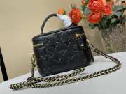 Uubags Louis Vuitton M25123 Vanity PM Bag In Black Puffy Lambskin 19x13x11cm - 6