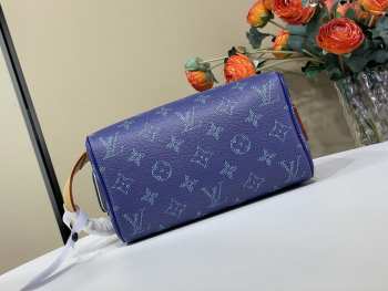 Uubags Louis Vuitton Mini Dopp Kit Ocean Blue 13x12x20cm