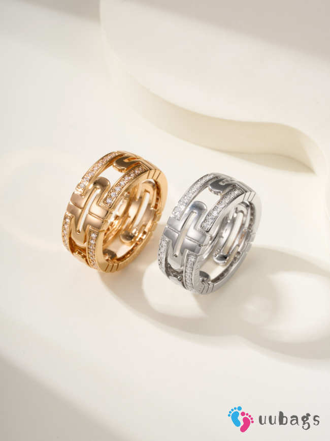 Uubags Bvlgari Parentesi Small 18K Diamond Ring - 1