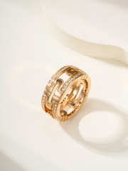 Uubags Bvlgari Parentesi Small 18K Diamond Ring - 5