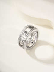 Uubags Bvlgari Parentesi Small 18K Diamond Ring - 3