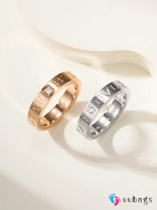 Uubags Bvlgari Rose gold B.zero1 Ring with 0.04 ct Diamonds - 1