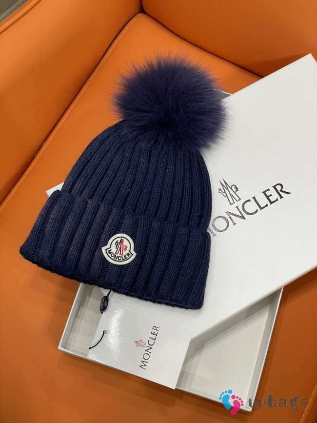 Uubags Moncler Wool Beanie Hat with Pom Pom 03 - 1