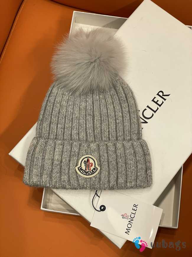 Uubags Moncler Wool Beanie Hat with Pom Pom 06 - 1