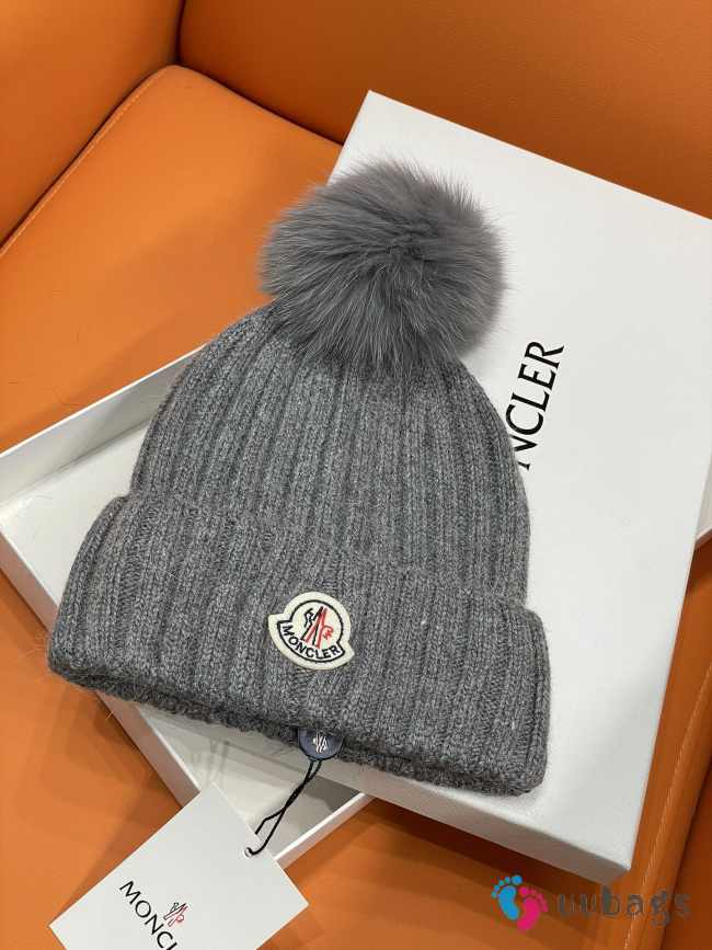 Uubags Moncler Wool Beanie Hat with Pom Pom 08 - 1