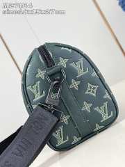 Uubags Louis Vuitton M27184 City Keepall Monogram Shadow Leather Green 27.5x16.5x15cm - 6